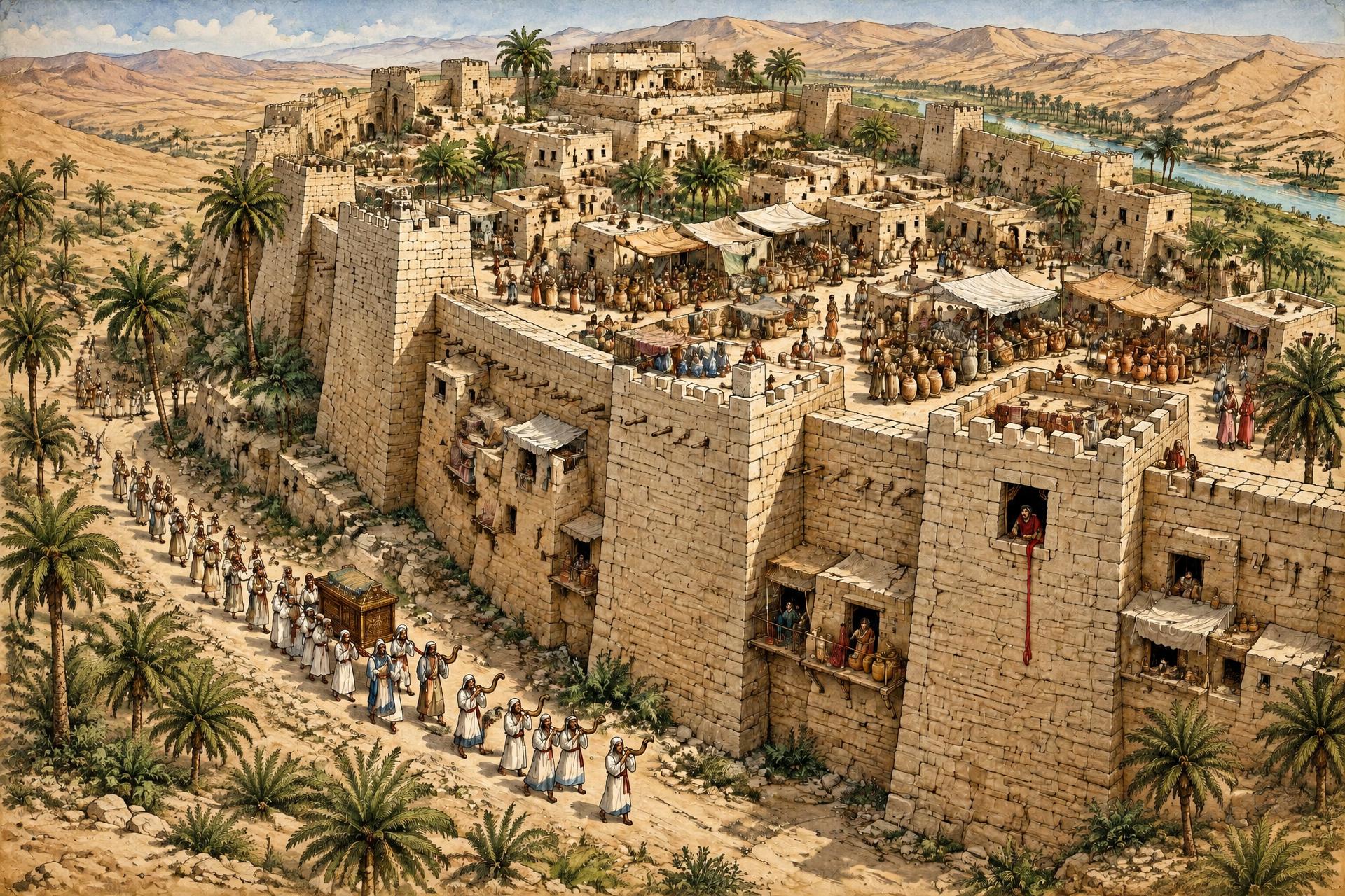 A Cidade de Jericó e as Muralhas